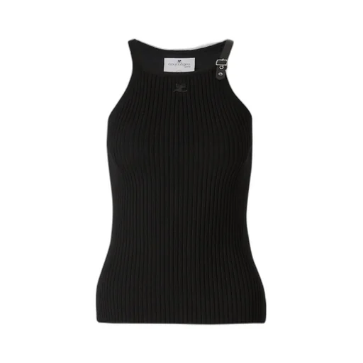 Buckle Rib Knit Tank Top