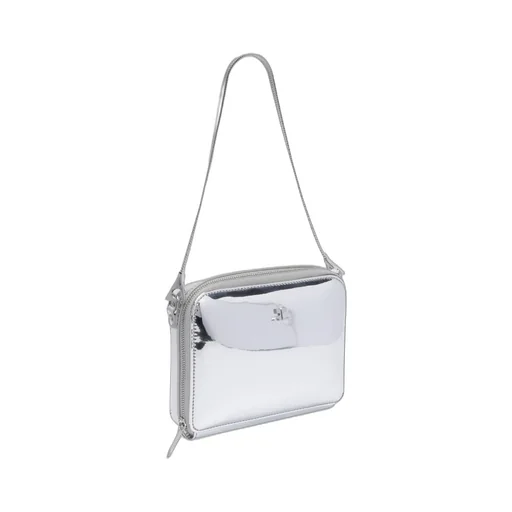 Cloud Chained Logo Plaque Shoulder Bag