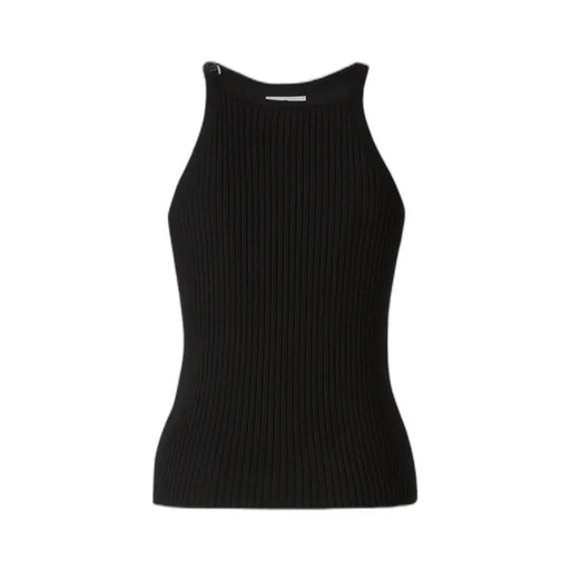 Buckle Rib Knit Tank Top