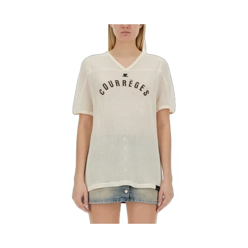 Logo Printed Mesh T-Shirt