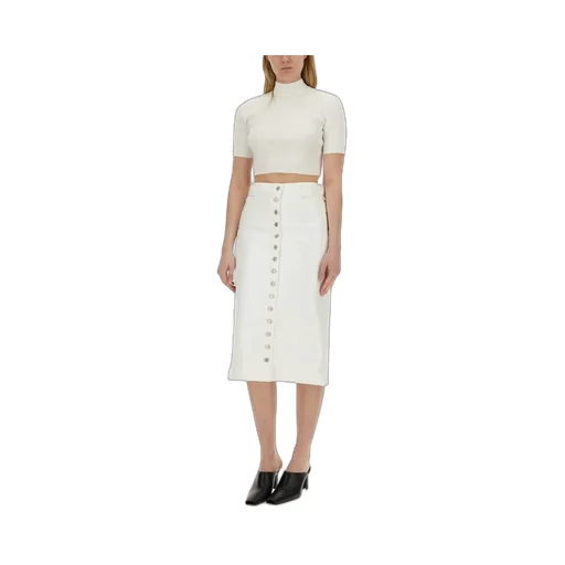 Mockneck Rib Knit Cropped Top