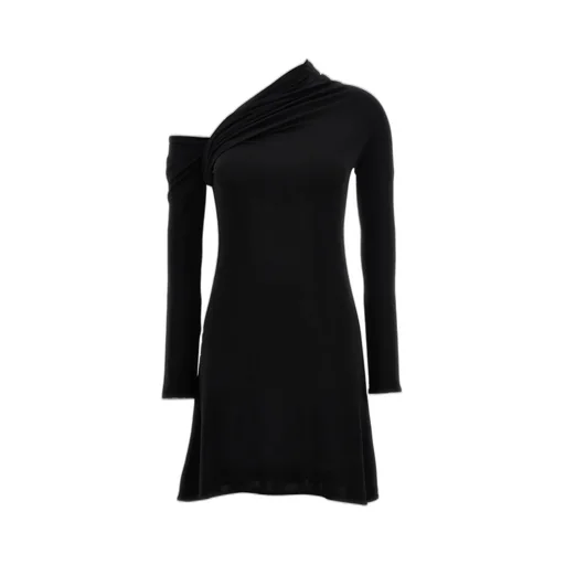 Twist Crepe Mini Dress