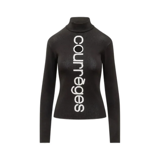 Logo Intarsia High Neck Jumper