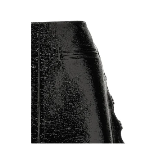 Multi Sangle Vinyl Mini Skirt