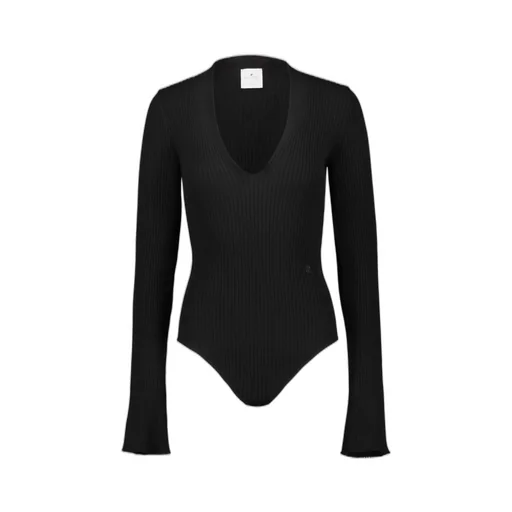 V-Neck Ribbed Bodysuit