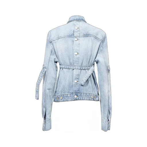 Collared Button-Up Denim Jacket
