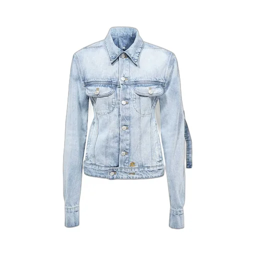 Collared Button-Up Denim Jacket