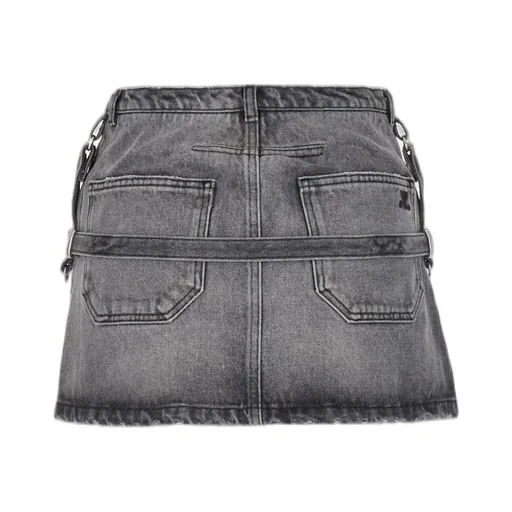 Mid-Rise A-Line Mini Skirt