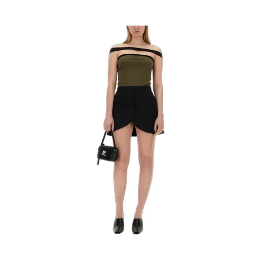 Ellipse Twill Mini Skirt