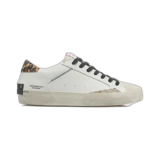 Distressed Lace-Up Sneakers