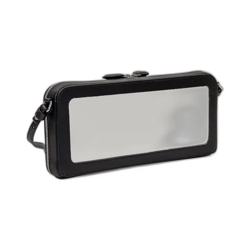 Cloud Logo Plaque Zipped Shoulder Bag