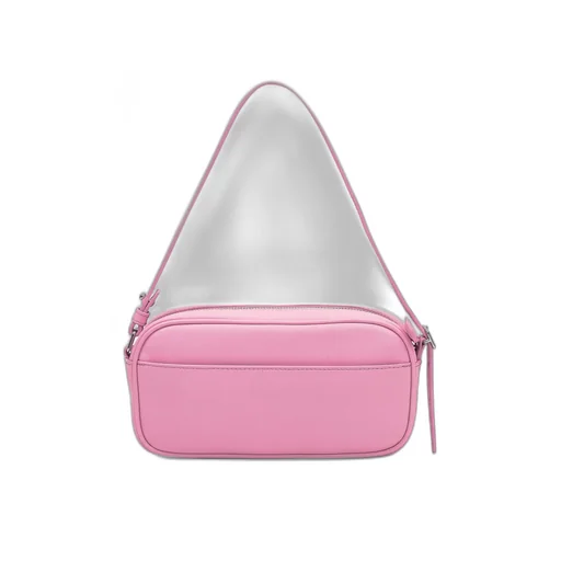 Logo Patch Zip-Up Shoulder Bag