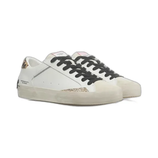 Distressed Lace-Up Sneakers