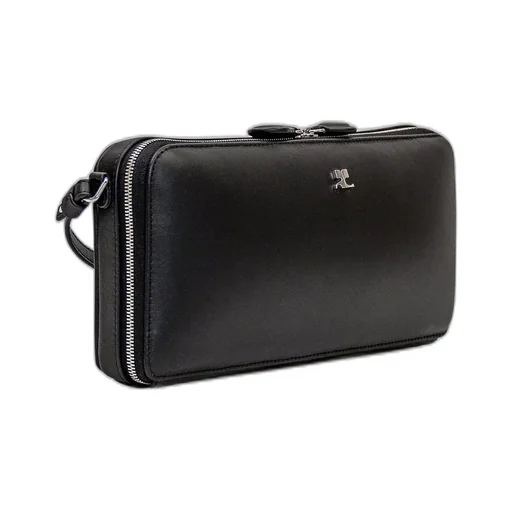 Cloud Logo Plaque Zipped Shoulder Bag