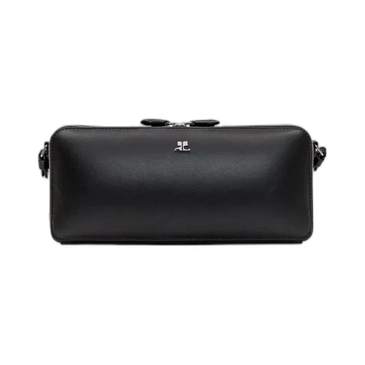 Cloud Logo Plaque Zipped Shoulder Bag