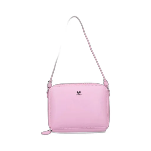 Cloud Logo Plaque Zip-Up Shoulder Bag