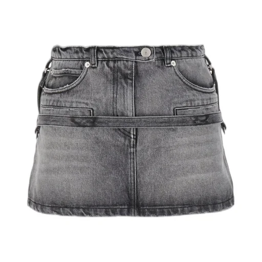 Mid-Rise A-Line Mini Skirt