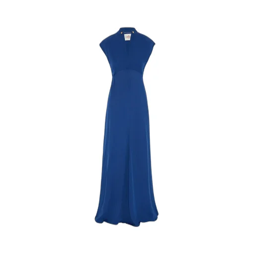 Sleeveless V-Neck Long Dress