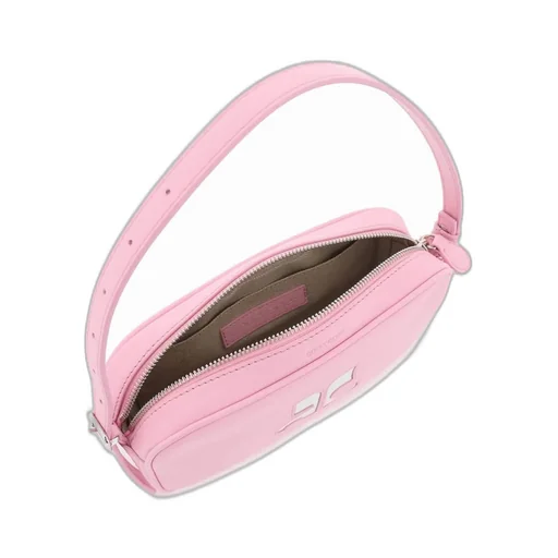 Logo Patch Zip-Up Shoulder Bag