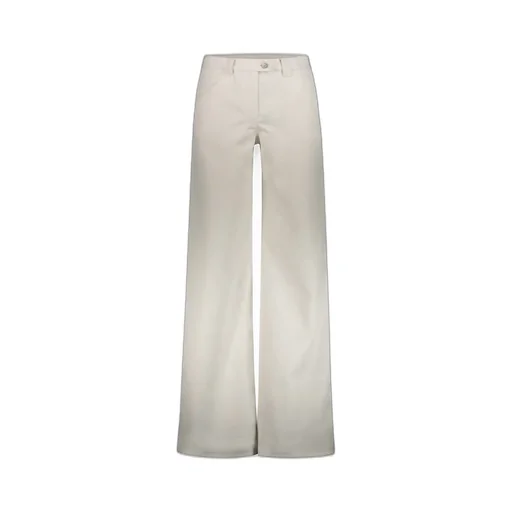 High-Waist Straight-Leg Flared Trousers