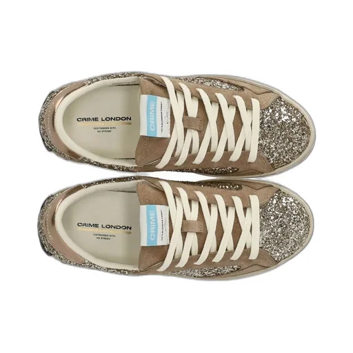 Embellished Distressed Sneakers
