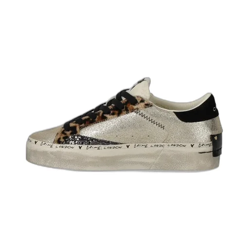 Distressed Lace-Up Sneakers