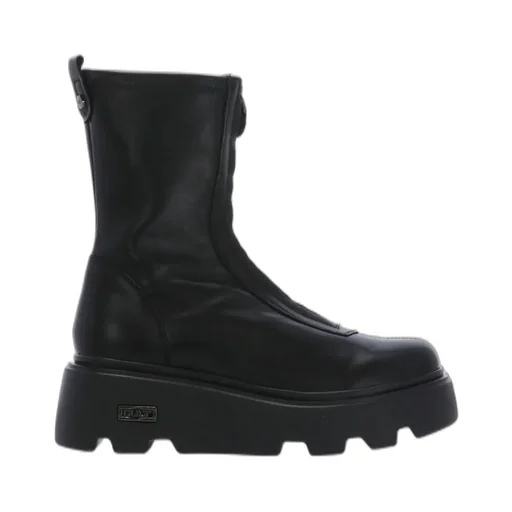 Front Zip Ankle Boots