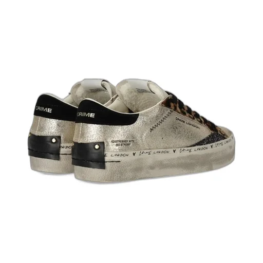 Distressed Lace-Up Sneakers