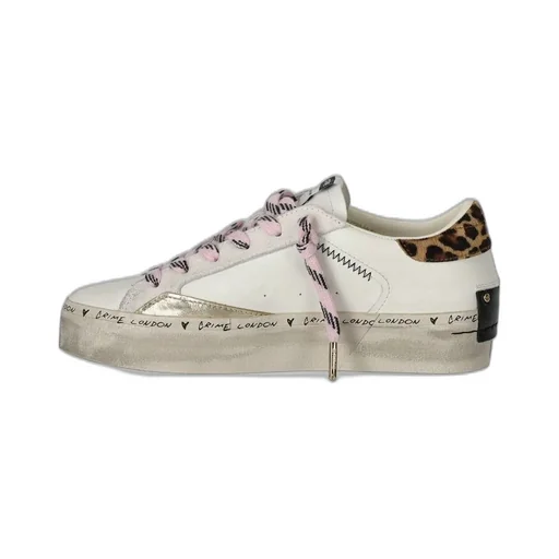 Distressed Lace-Up Sneakers