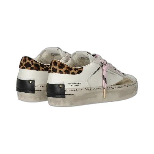 Distressed Lace-Up Sneakers