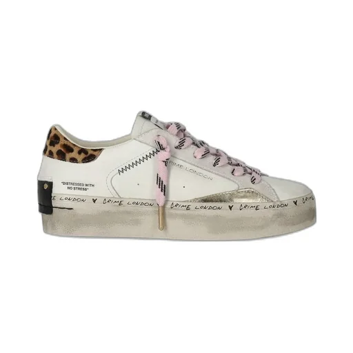 Distressed Lace-Up Sneakers