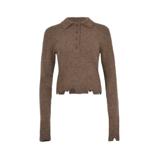Asymmetric Polo Knitwear