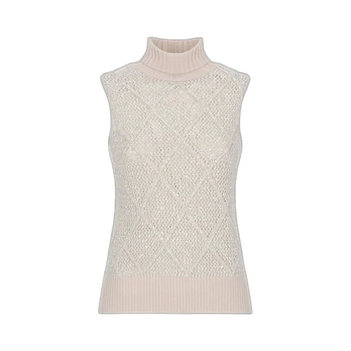 Sequined Sleeveless Knitwear