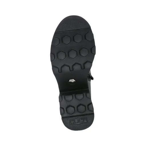 Front Zipped Panelled Boots