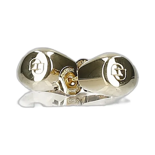 Small Monogram Hoop Earrings