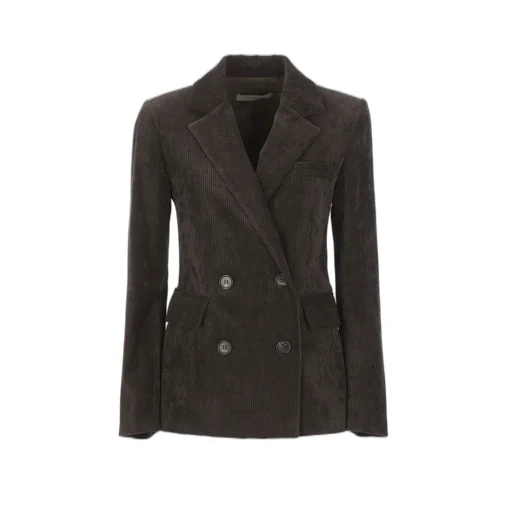 Corduroy Double-Breasted Blazer