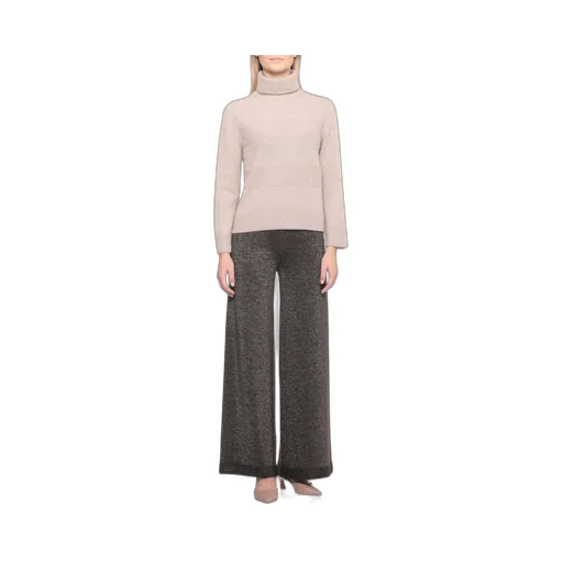 Sequined High-Neck Knitwear