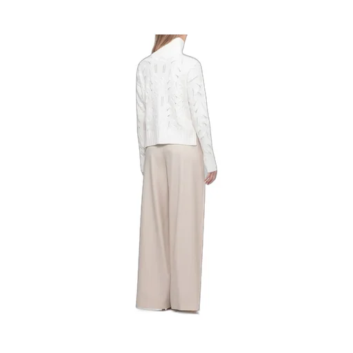 Woven High Neck Knitwear