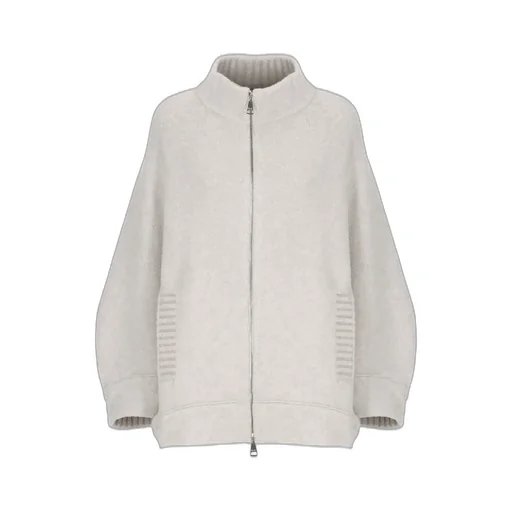 High Neck Wool Bomber Jacket