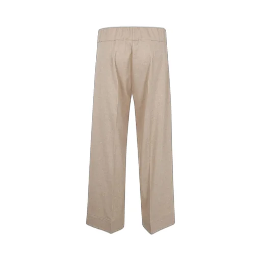 Flannel Wide-Leg Pants
