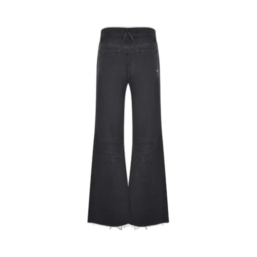 Frayed Hem Flare Jeans