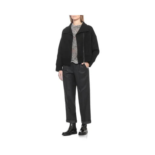 Zip-Front Wool Jacket