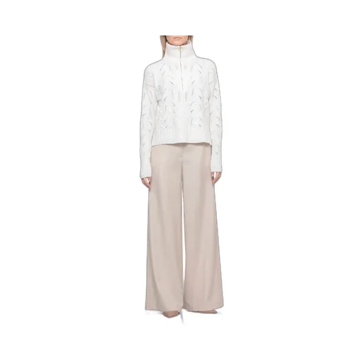 Woven High Neck Knitwear
