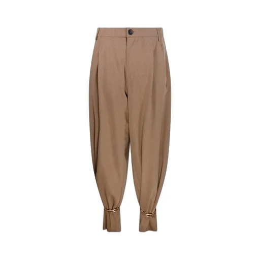 Phebe Cuff-Adorned Wide-Leg Pants