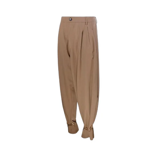 Phebe Cuff-Adorned Wide-Leg Pants