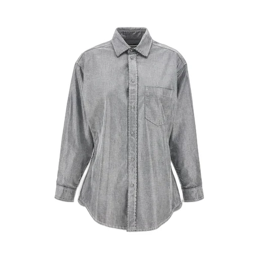 Anne Flock Denim Lurex Tailored Shirt