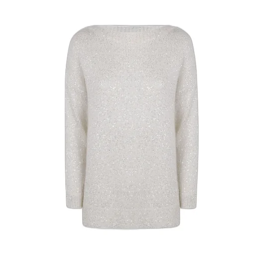 Sequin Boatneck Sweater