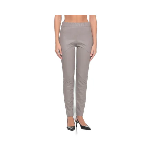 Elastic-Waist Synth Pants