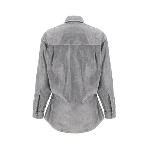 Anne Flock Denim Lurex Tailored Shirt