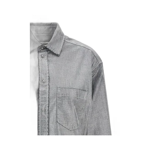 Anne Flock Denim Lurex Tailored Shirt